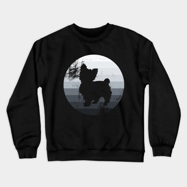 Morkie Silhouette Crewneck Sweatshirt by Fusti